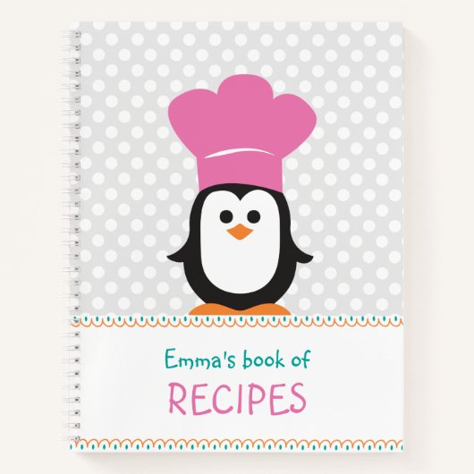 Cahier de recettes vierge pour enfants (Devant)