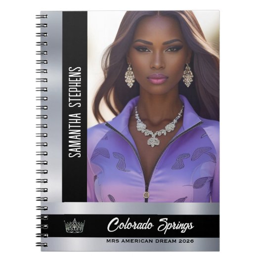 Cahier de répétition de concours de beauté Black a (Devant)