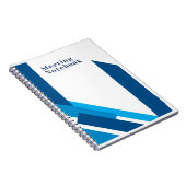 Cahier de réunion simple bleu (Côté Droit)