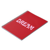 Cahier de rêves en rouge et rose (Côté gauche)