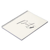 Cahier de script poétique – Journal d'écriture min (Côté gauche)