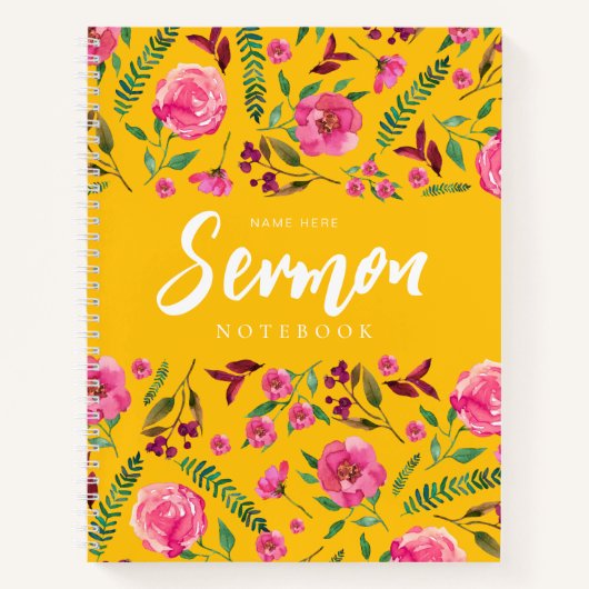 Cahier de Sermon Moderne (Devant)