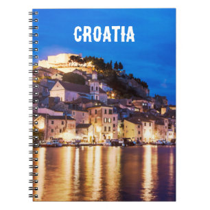 Cahier de Sibenik ville croate la nuit