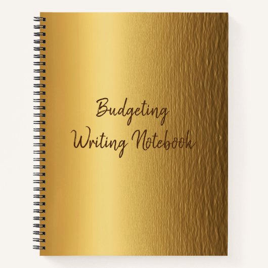 Cahier de tenue de budget (Devant)