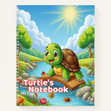 Cahier de Tortue – Joli cahier scolaire pour enfan