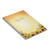 Cahier de tournesol à l'aquarelle (Côté Droit)