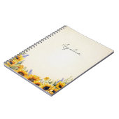 Cahier de tournesols à l'aquarelle (Côté gauche)