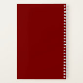 Cahier de Voyage à Monogramme Moderne Bourgogne (Verso)