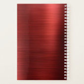 Cahier de Voyage Élégant Monogramme Rouge (Dos)