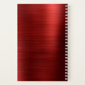 Cahier de Voyage Élégant Monogramme Rouge (Verso)