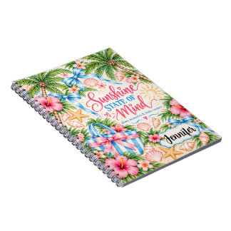 Cahier de voyage personnalisé sur le thème tropica