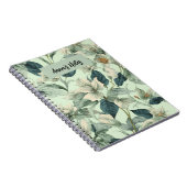 Cahier d'écriture à motif floral botanique (Côté Droit)