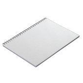 Cahier d'écriture à texture de cuir blanc élégant (Côté gauche)