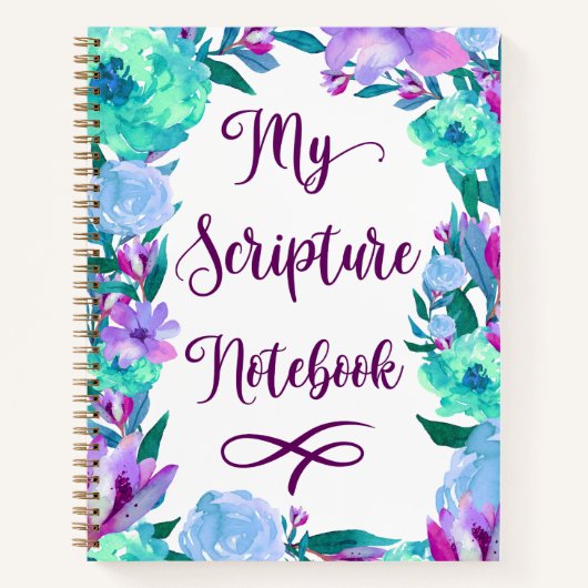 Cahier d'Écritures Florales Aquarelle (Devant)