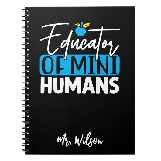 Cahier d'éducateur de mini-humains – Professeur dr (Devant)
