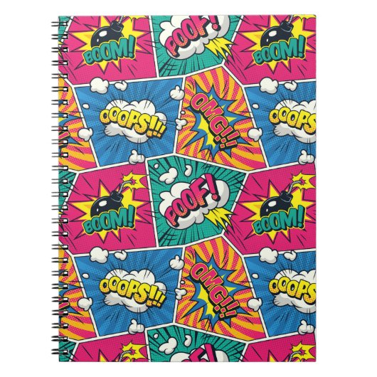 Cahier d'effets sonores Pop Art de bande dessinée (Devant)