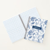 Cahier Deluxe à Spirale Botanique Bleu (Intérieur)