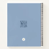 Cahier Deluxe à Spirale Botanique Bleu (Dos)