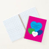 Cahier Deluxe Rose avec Cœurs (Intérieur)