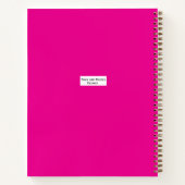 Cahier Deluxe Rose avec coeurs (Dos)