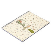 Cahier dessiné style golf (Côté gauche)