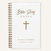 Cahier d'étude de la Bible en écriture dorée perso (Recto)