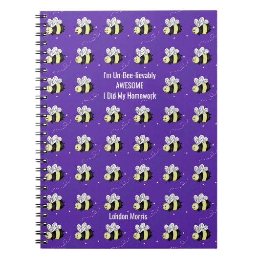 Cahier d'étudiant Classique Bourdon Pourpre (Devant)