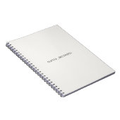 Cahier Devenir Douce – Citations Minimalistes Élég (Côté Droit)