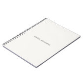 Cahier Devenir Douce – Citations Minimalistes Élég (Côté gauche)