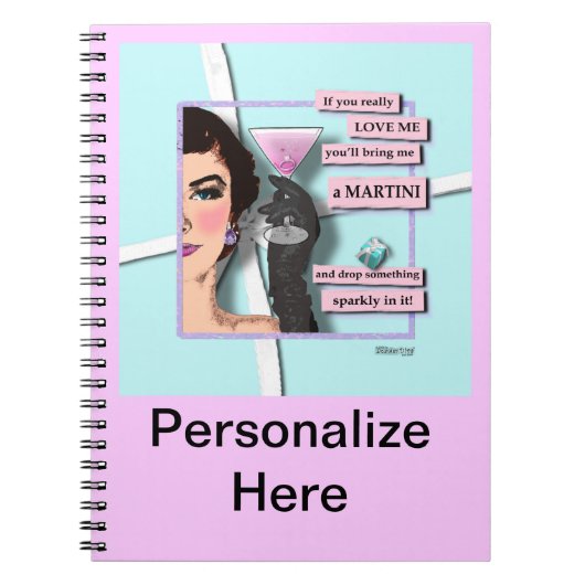 Cahier Diamants & Martinis (Devant)