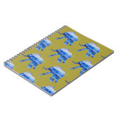 Cahier d'illustration bébé éléphant mandala (Côté gauche)