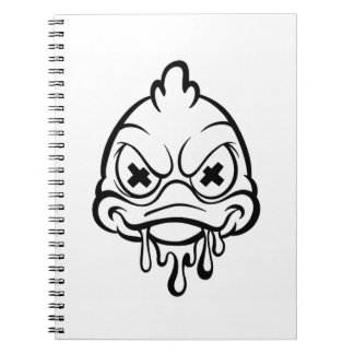 Cahier d'illustration de canard mignon