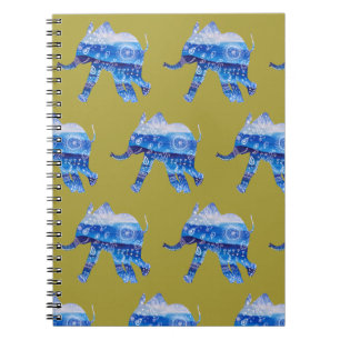 Cahier d'illustration Mandala bébé Éléphant
