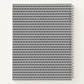 Cahier d'objets à motif Argyle gris (Dos)