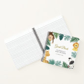 cahier d'or du baby shower wild safari jungle (Intérieur)