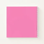 Cahier Dreams Rose Chaud et Jaune avec Nom (Dos)