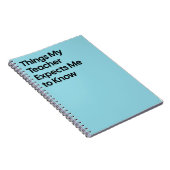 Cahier Drôle Attendu par l'Enseignant (Côté Droit)