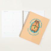 Cahier drôle de Capybara Frog PDG de Faire Rien (Devant avec enveloppe)