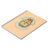 Cahier drôle de Capybara Frog PDG de Faire Rien (Côté gauche)