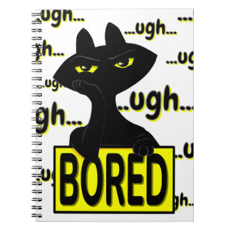 Cahier drôle de chat noir sarcastique Bad Boogie
