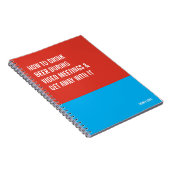 Cahier drôle, journal de bloc-notes d'écriture sar (Côté Droit)