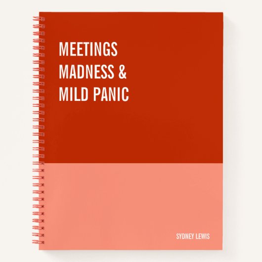 Cahier drôle, Journal de bloc-notes humoristique, (Devant)