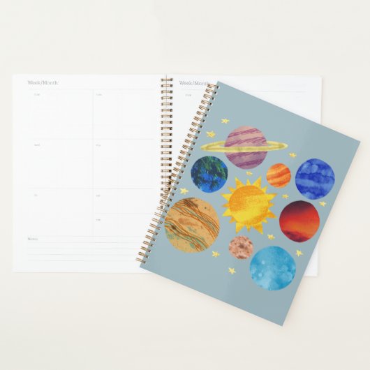 Cahier du système solaire | Éducation spatiale des (Devant avec enveloppe)