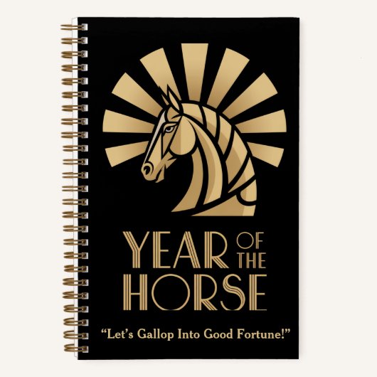 Cahier du zodiaque chinois de l'année du Cheval (Recto)