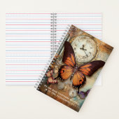 Cahier Ecclésiaste 3:11 Papillon Horloge (À l'intérieur)