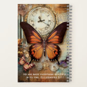 Cahier Ecclésiaste 3:11 Papillon Horloge (Verso)