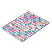 Cahier éclaboussé d'aquarelle lumineuse (Côté gauche)