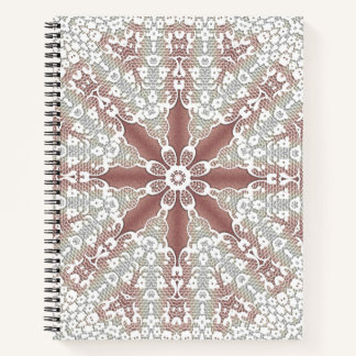 Cahier Élégant à Dentelle Florale