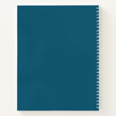 Cahier élégant à monogramme bleu  (Dos)