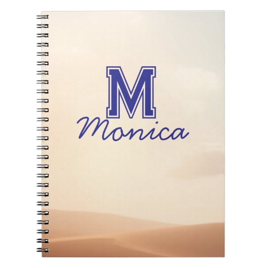 Cahier élégant à nom manuscrit (Devant)